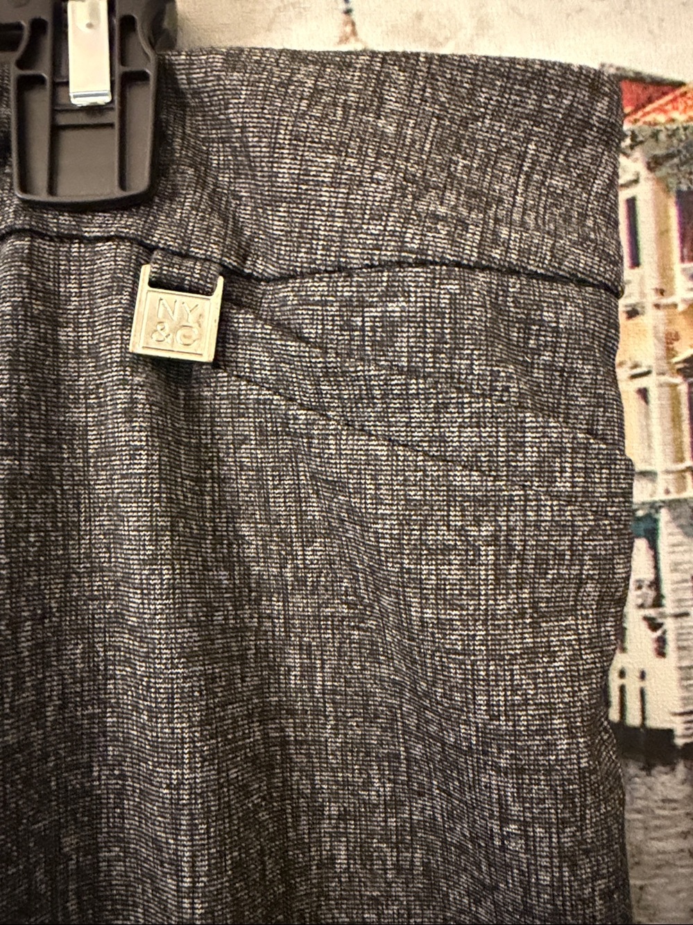 New York & Company Gray Wide-Leg Dress Pants XL - Picture 4 of 10